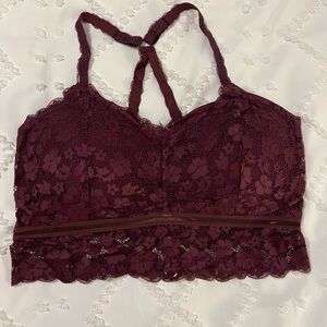 Jady K size 2x-3x Juliette Lace bralette in eggplant. This bralette is NWOT